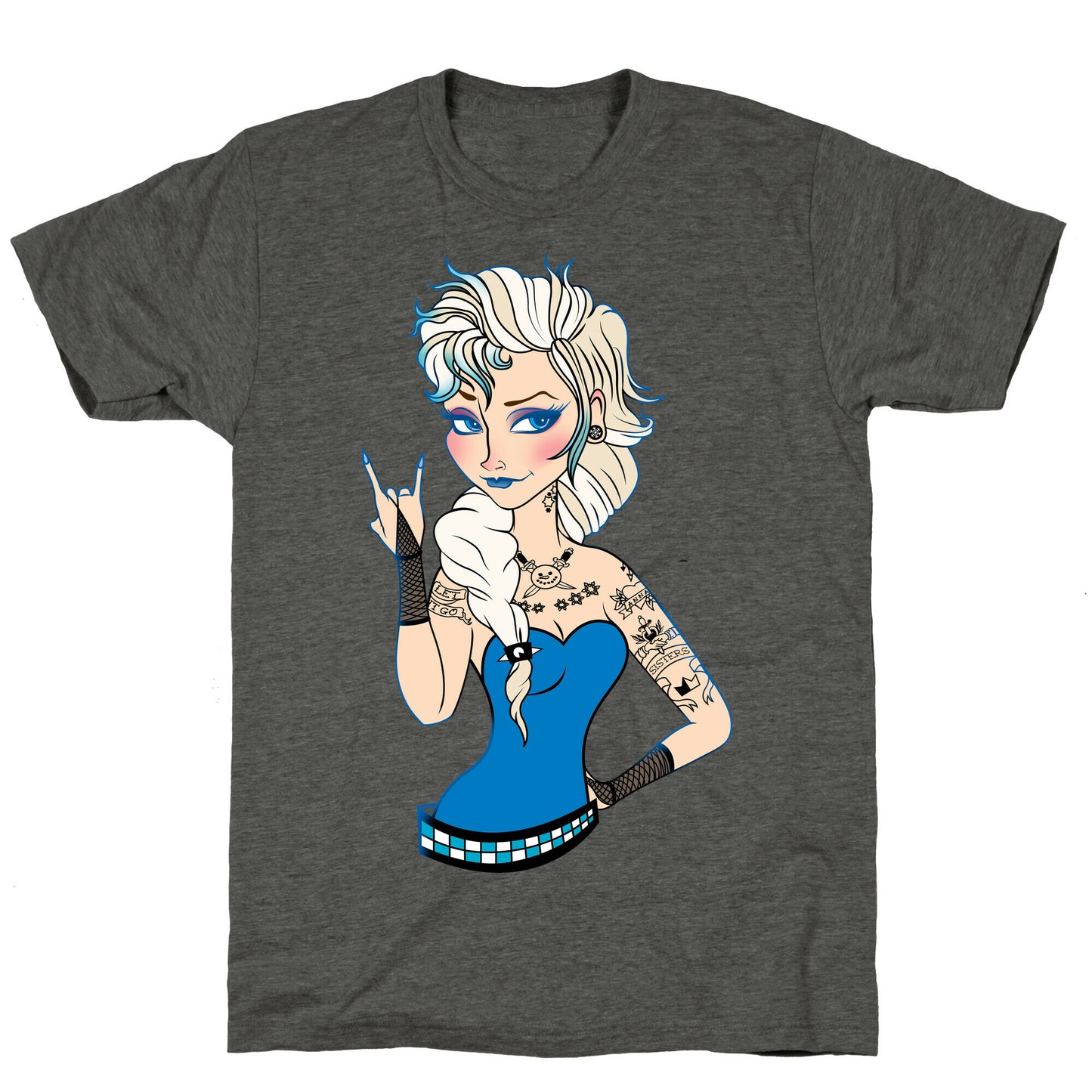 Punk Rock Ice Queen Parody Unisex Triblend Tee