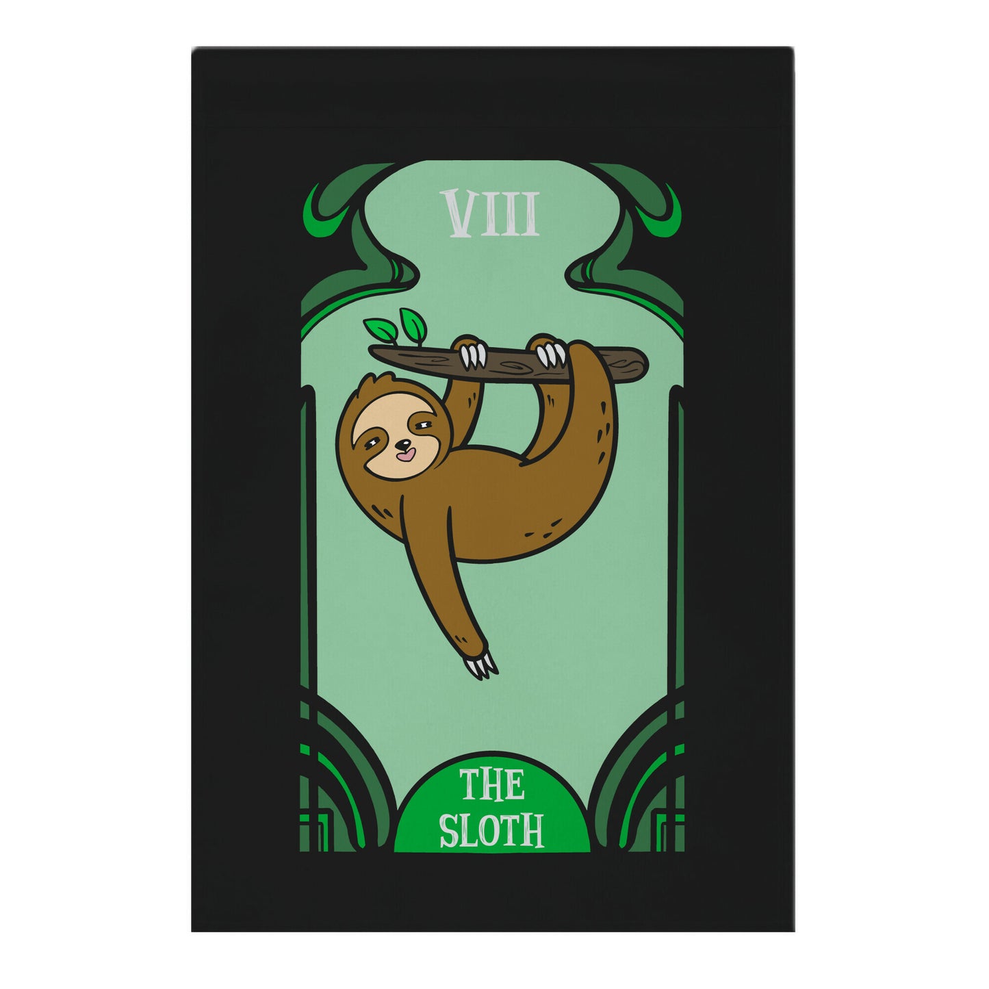 The Sloth Tarot Card Garden Flag