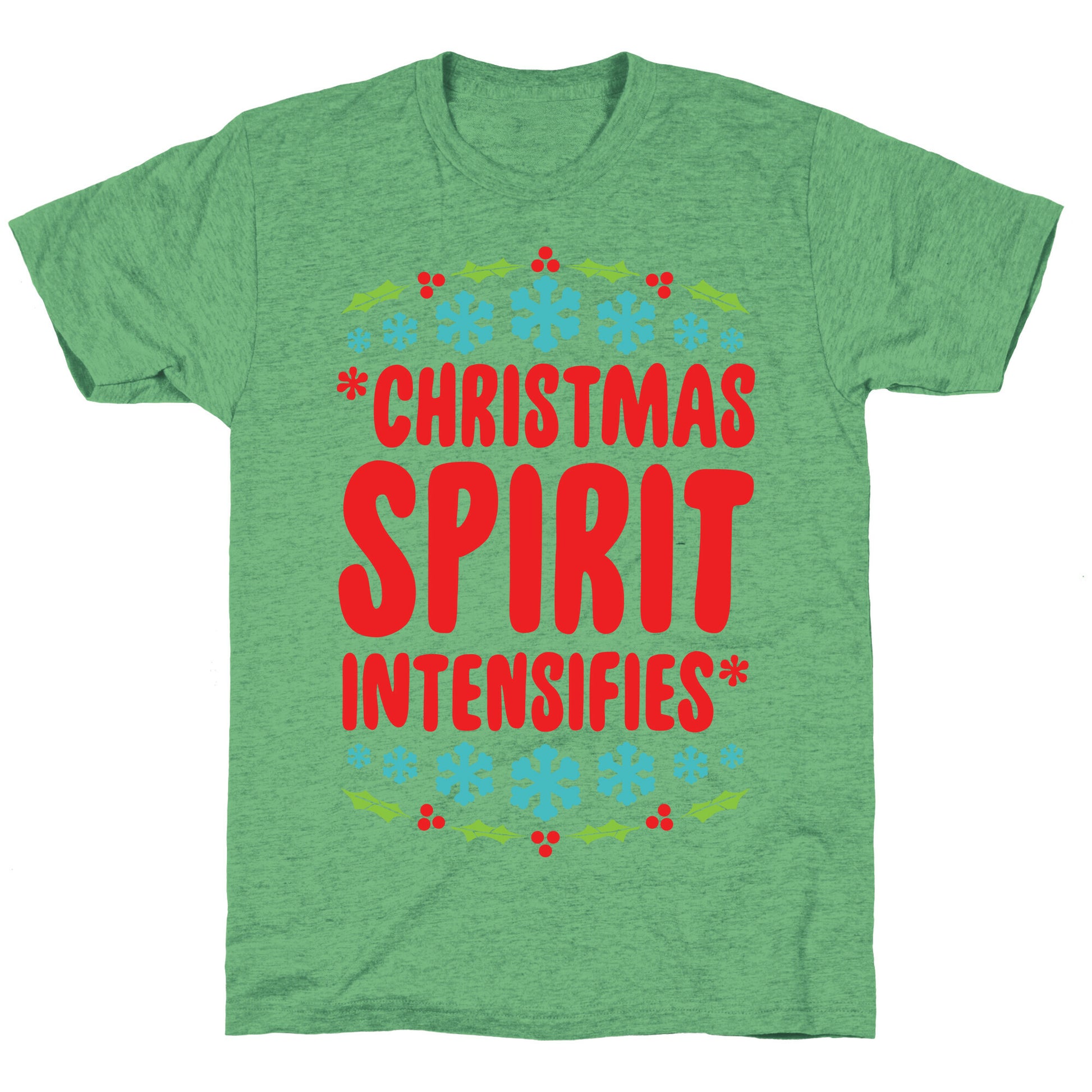 *Christmas Spirit Intensifies* Unisex Triblend Tee