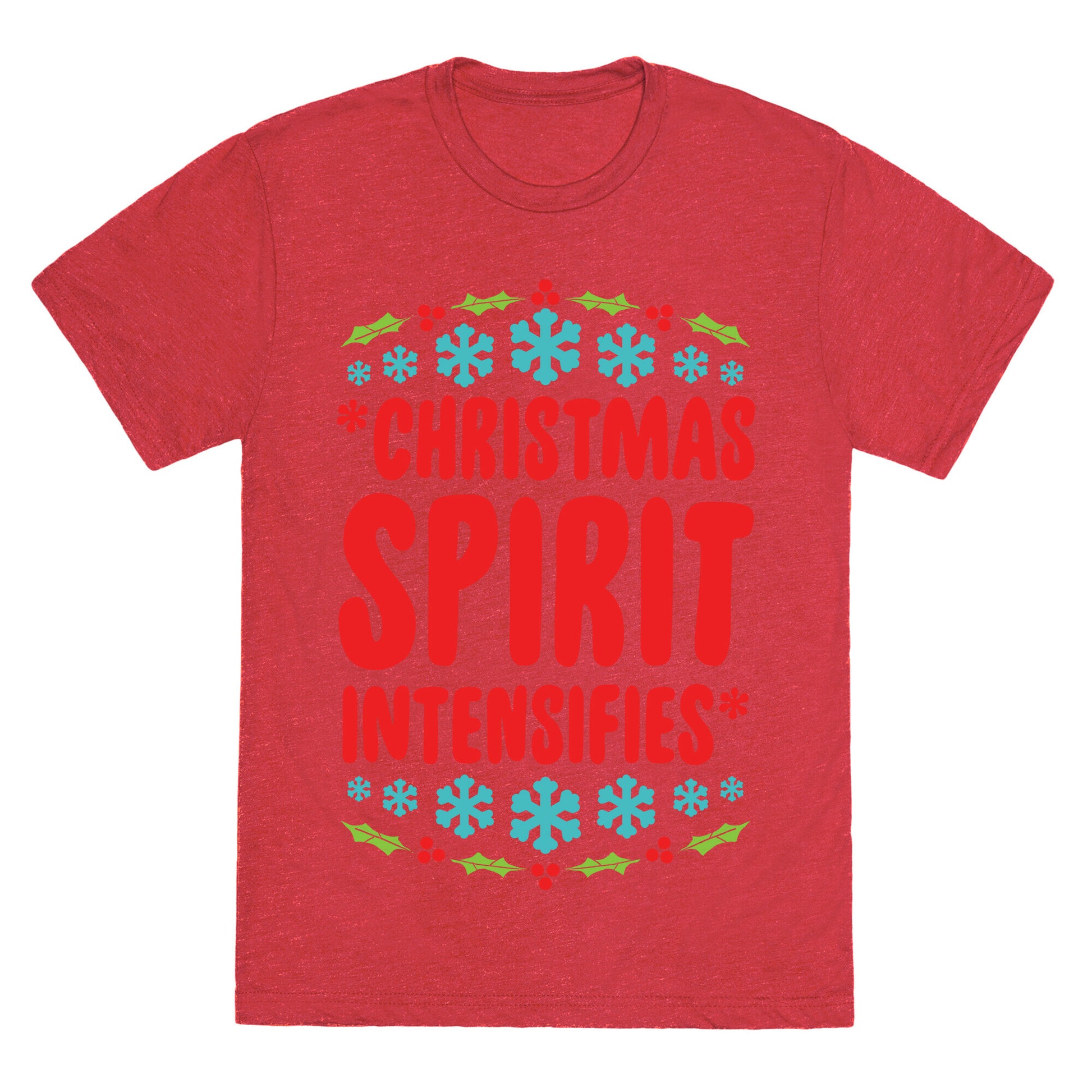 *Christmas Spirit Intensifies* Unisex Triblend Tee