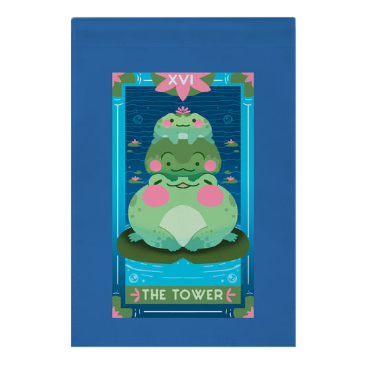 The Tower of Frogs Garden Flag