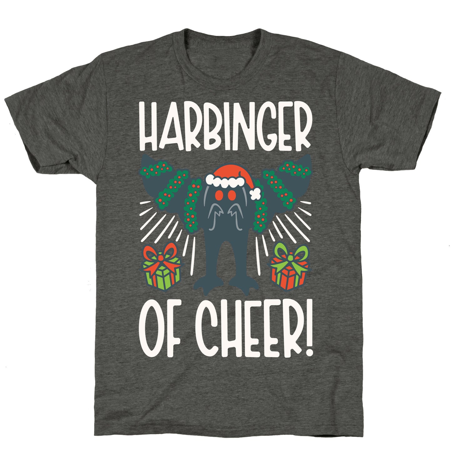 Harbinger of Cheer Mothman Parody Unisex Triblend Tee