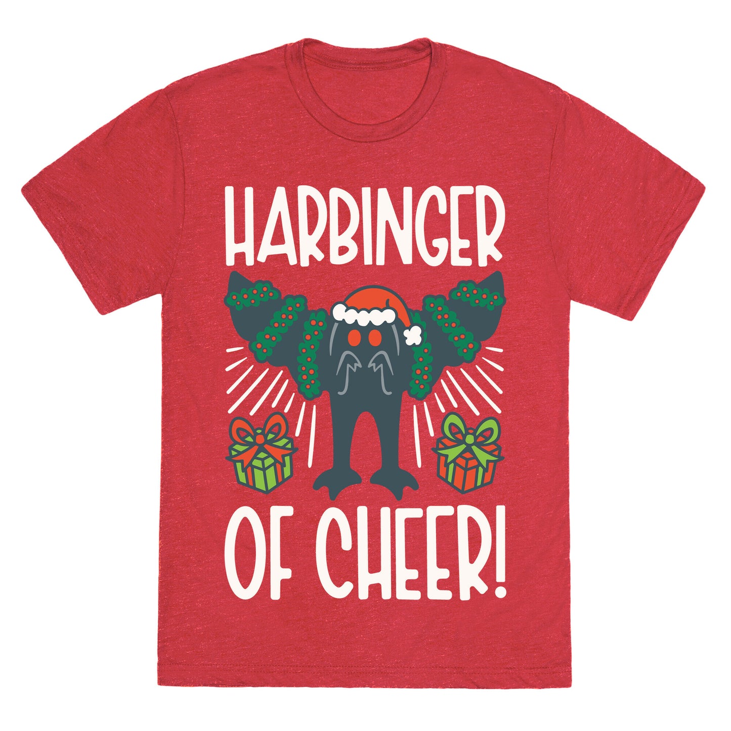 Harbinger of Cheer Mothman Parody Unisex Triblend Tee