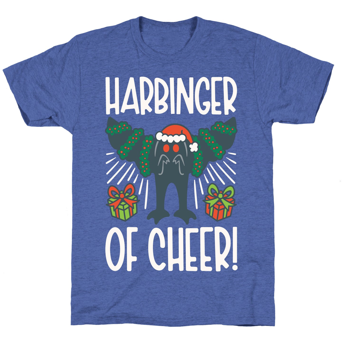 Harbinger of Cheer Mothman Parody Unisex Triblend Tee