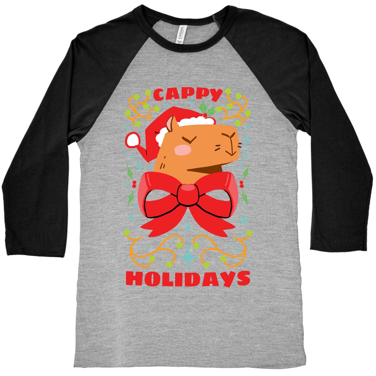 Cappy Holidays Baseball Tee