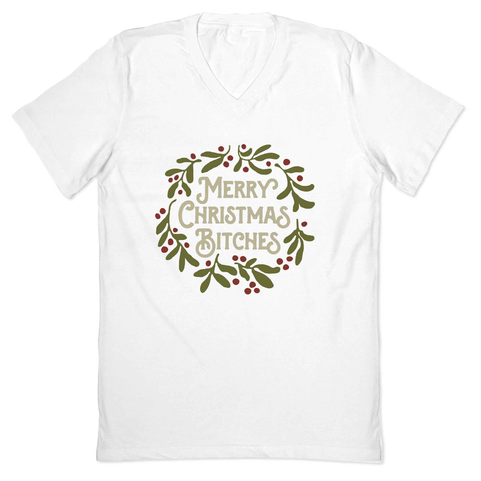 Merry Christmas Bitches  V-Neck