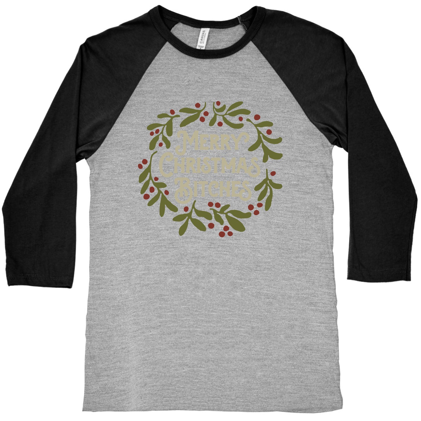 Merry Christmas Bitches Baseball Tee