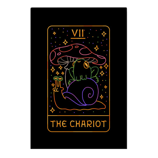 The Chariot Frog On a Snail Tarot Garden Flag