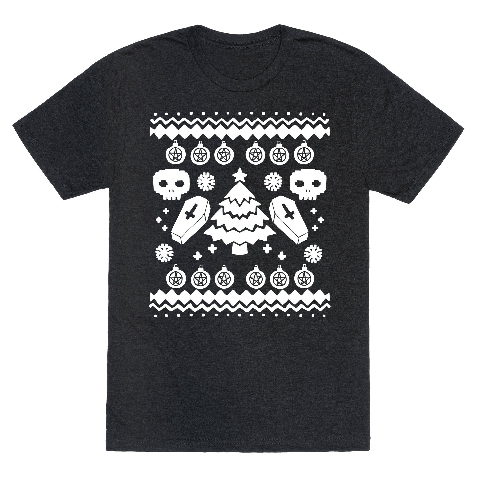 Goth Xmas Ugly Sweater Unisex Triblend Tee