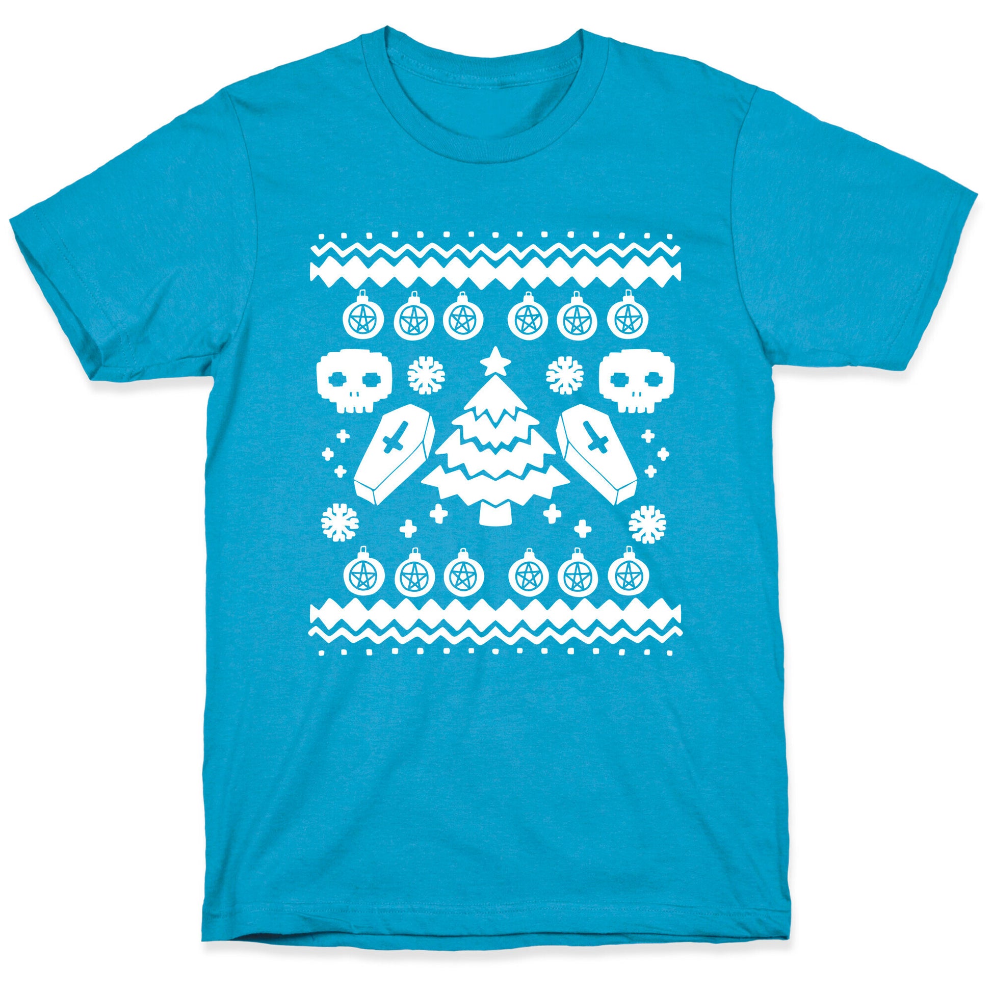 Goth Xmas Ugly Sweater Unisex Triblend Tee