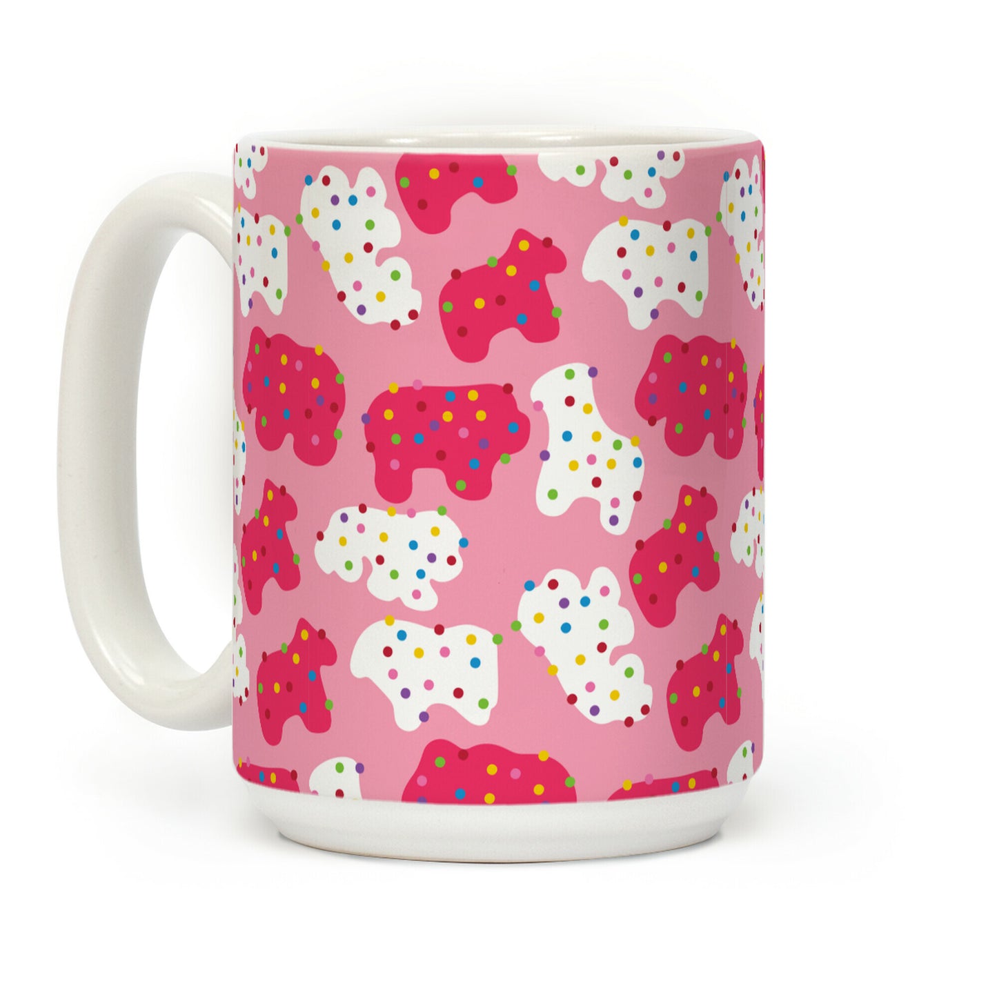 Frosted Animal Cracker Pattern Coffee Mug