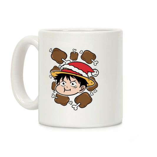 Luffy Holiday Feast Parody Coffee Mug