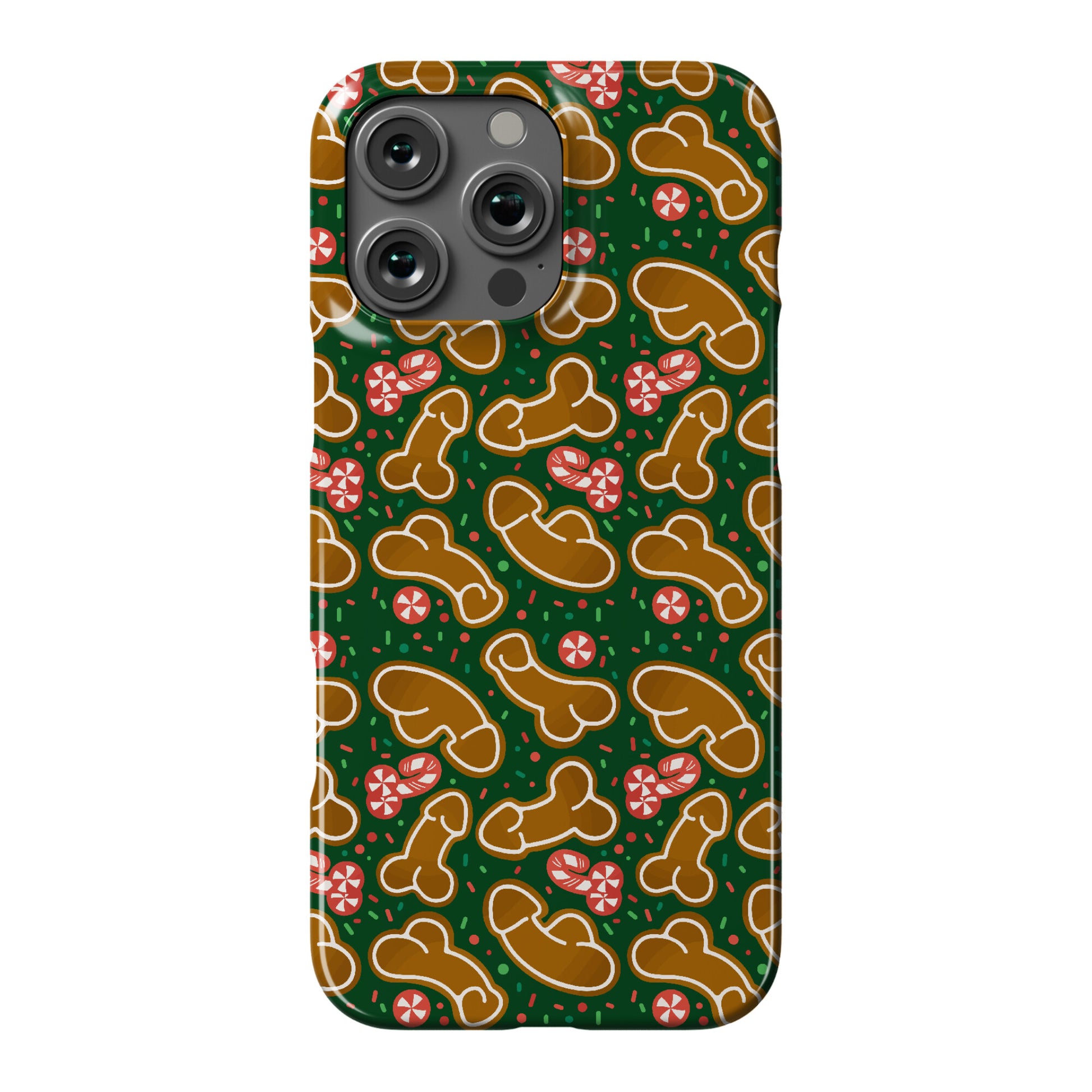 Gingerbread and Candy Cane Penises  Phone Case