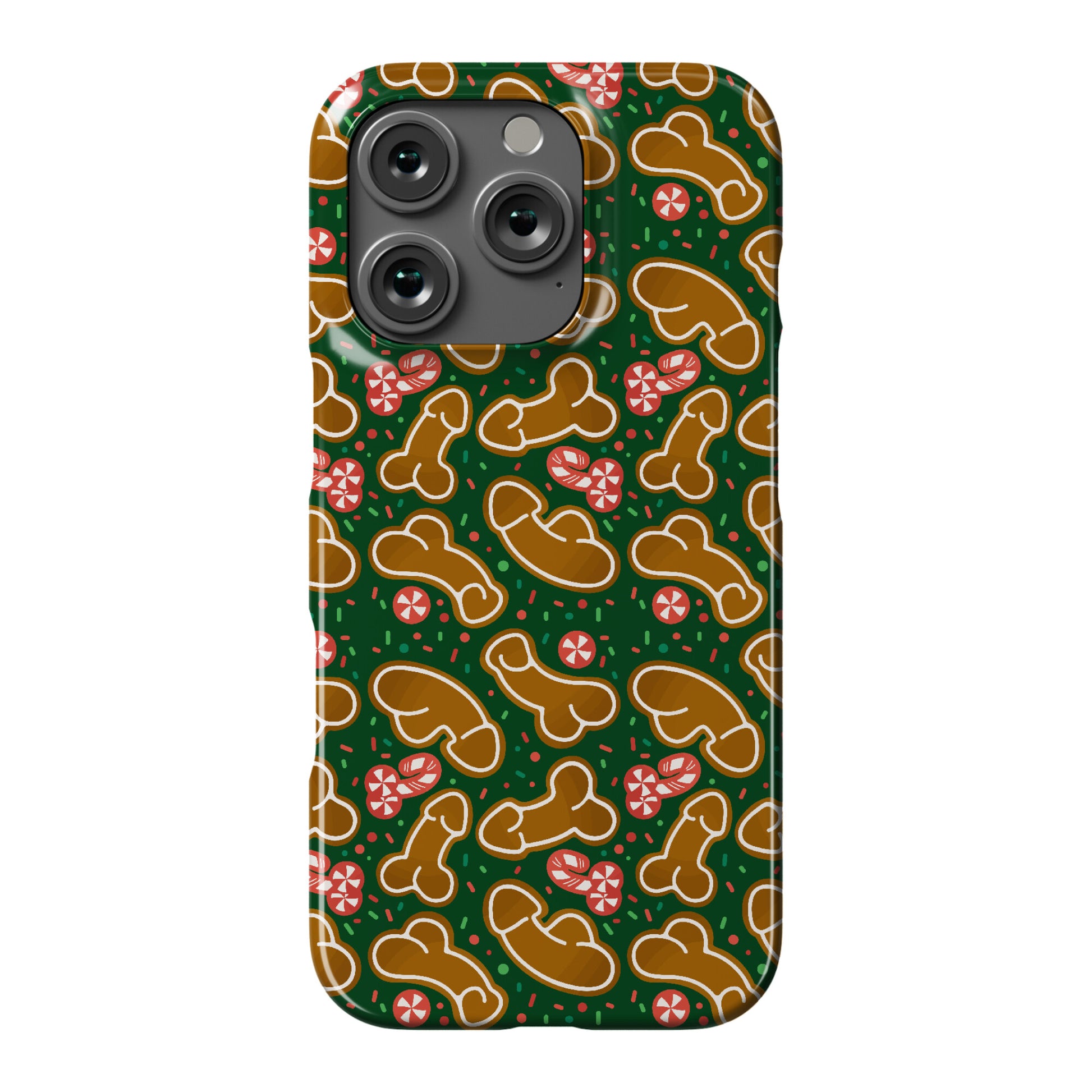 Gingerbread and Candy Cane Penises  Phone Case