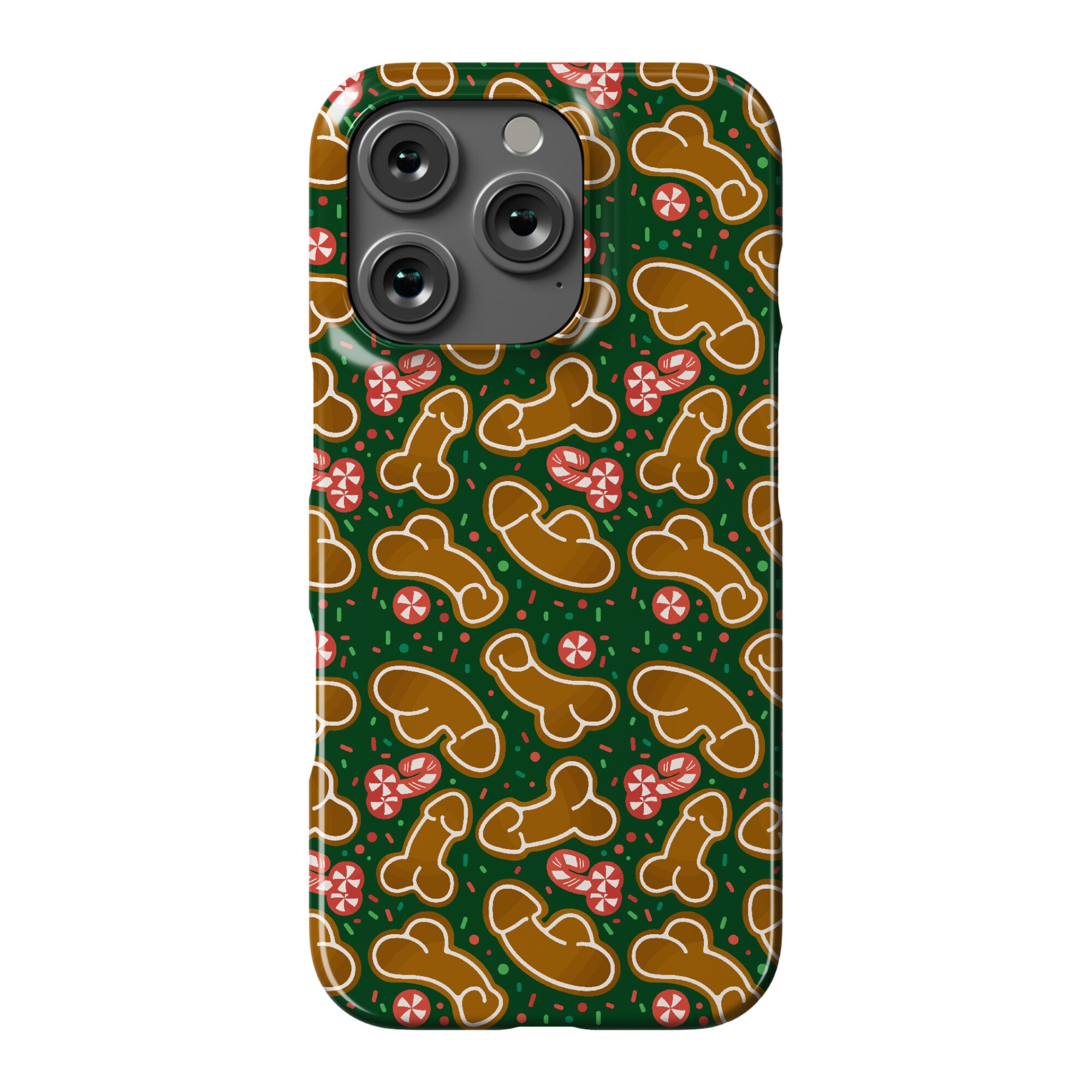 Gingerbread and Candy Cane Penises  Phone Case