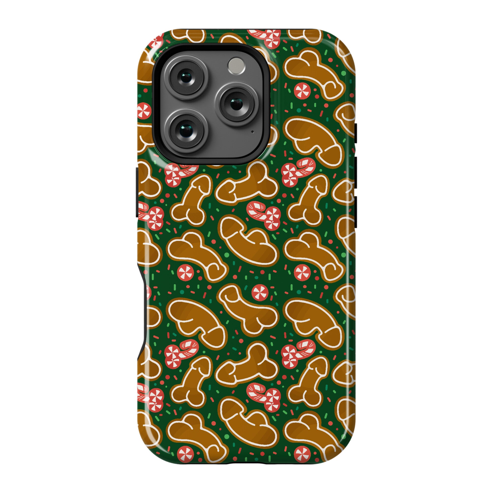 Gingerbread and Candy Cane Penises  Phone Case