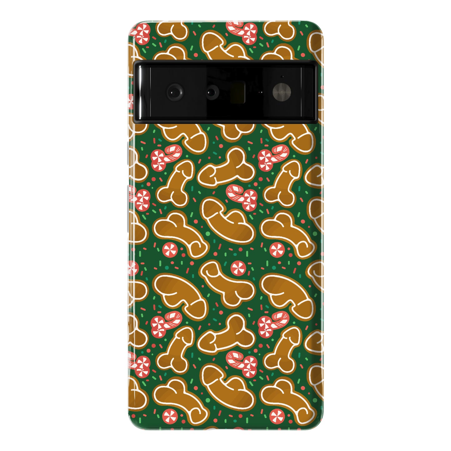 Gingerbread and Candy Cane Penises  Phone Case