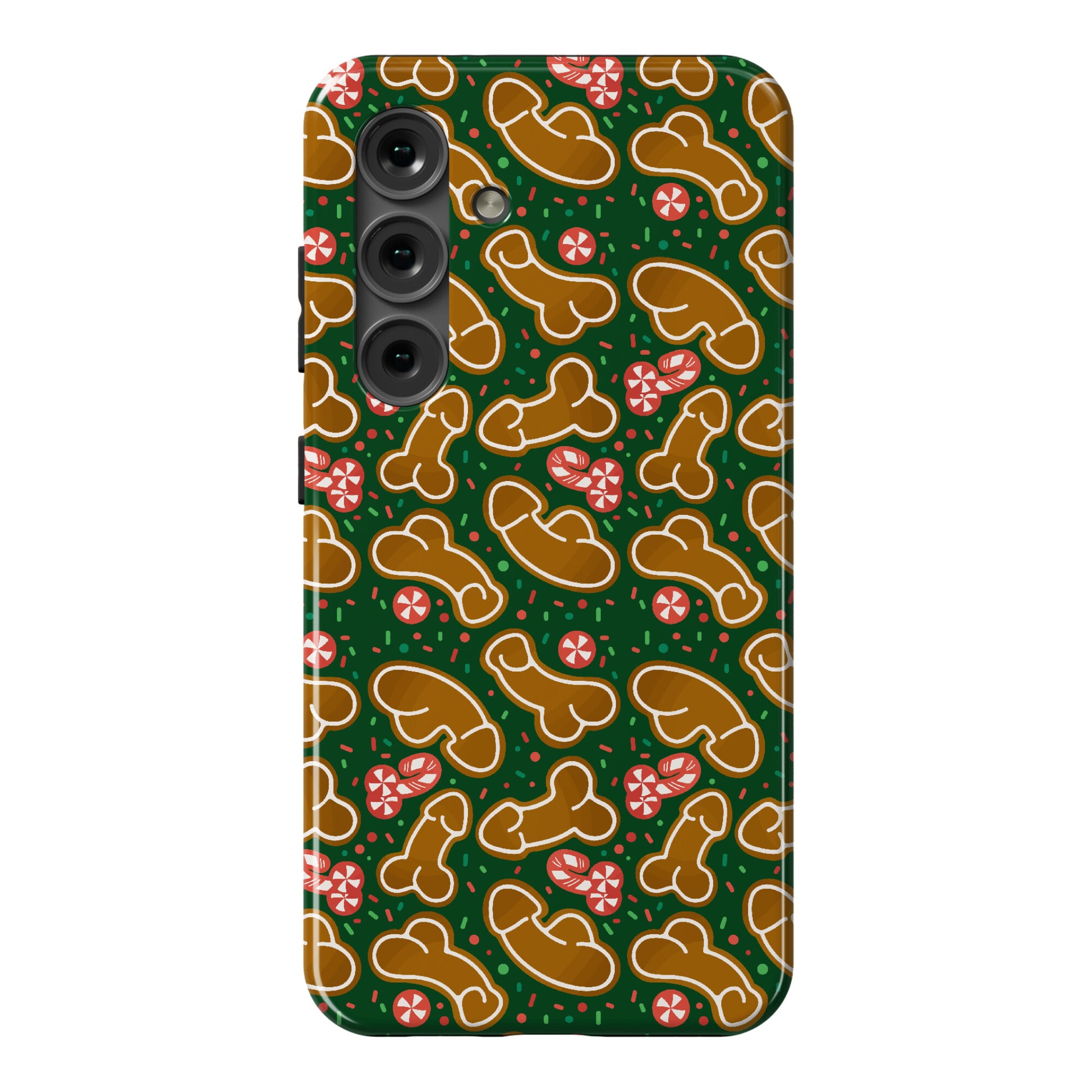 Gingerbread and Candy Cane Penises  Phone Case