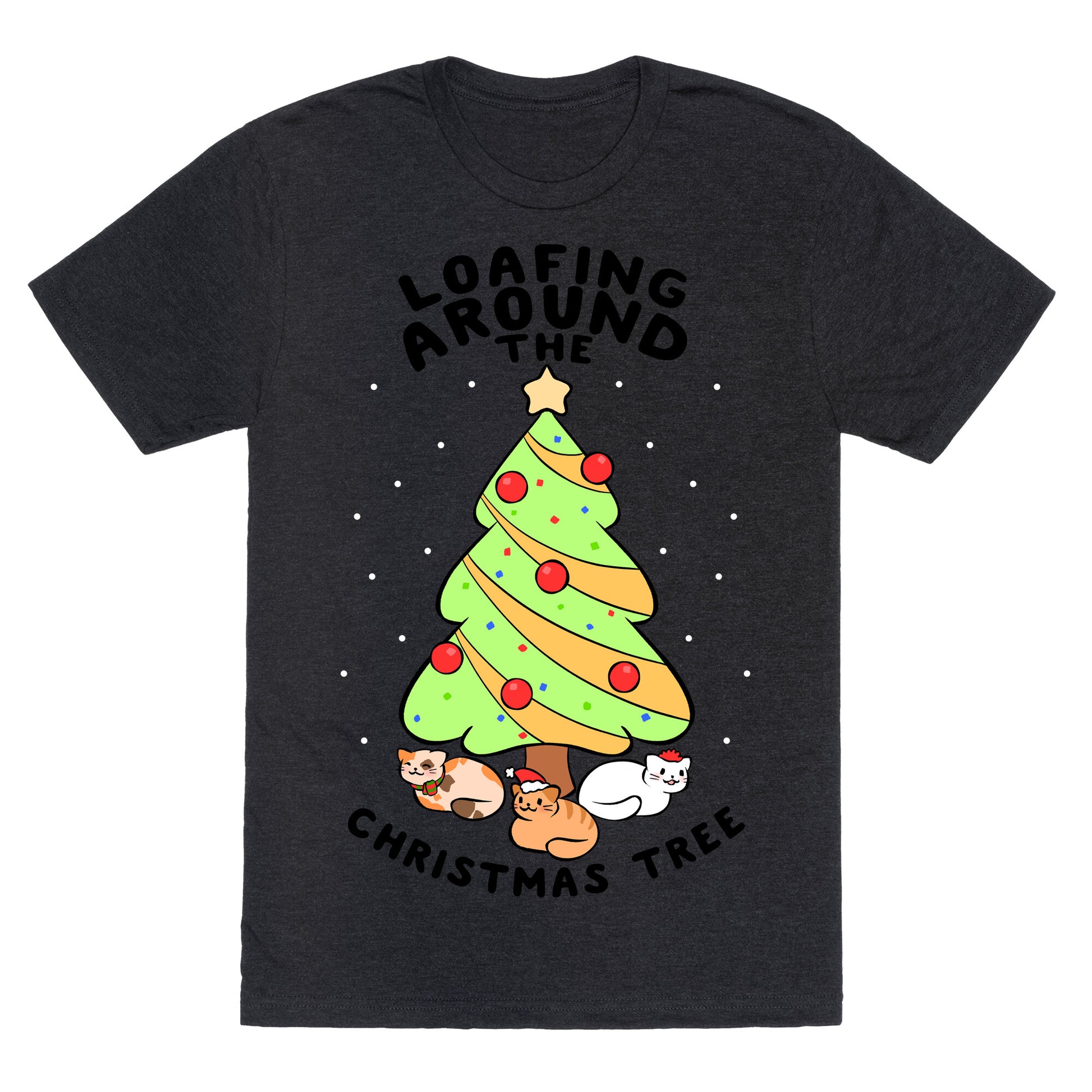 Loafing Around The Christmas Tree Unisex Triblend Tee