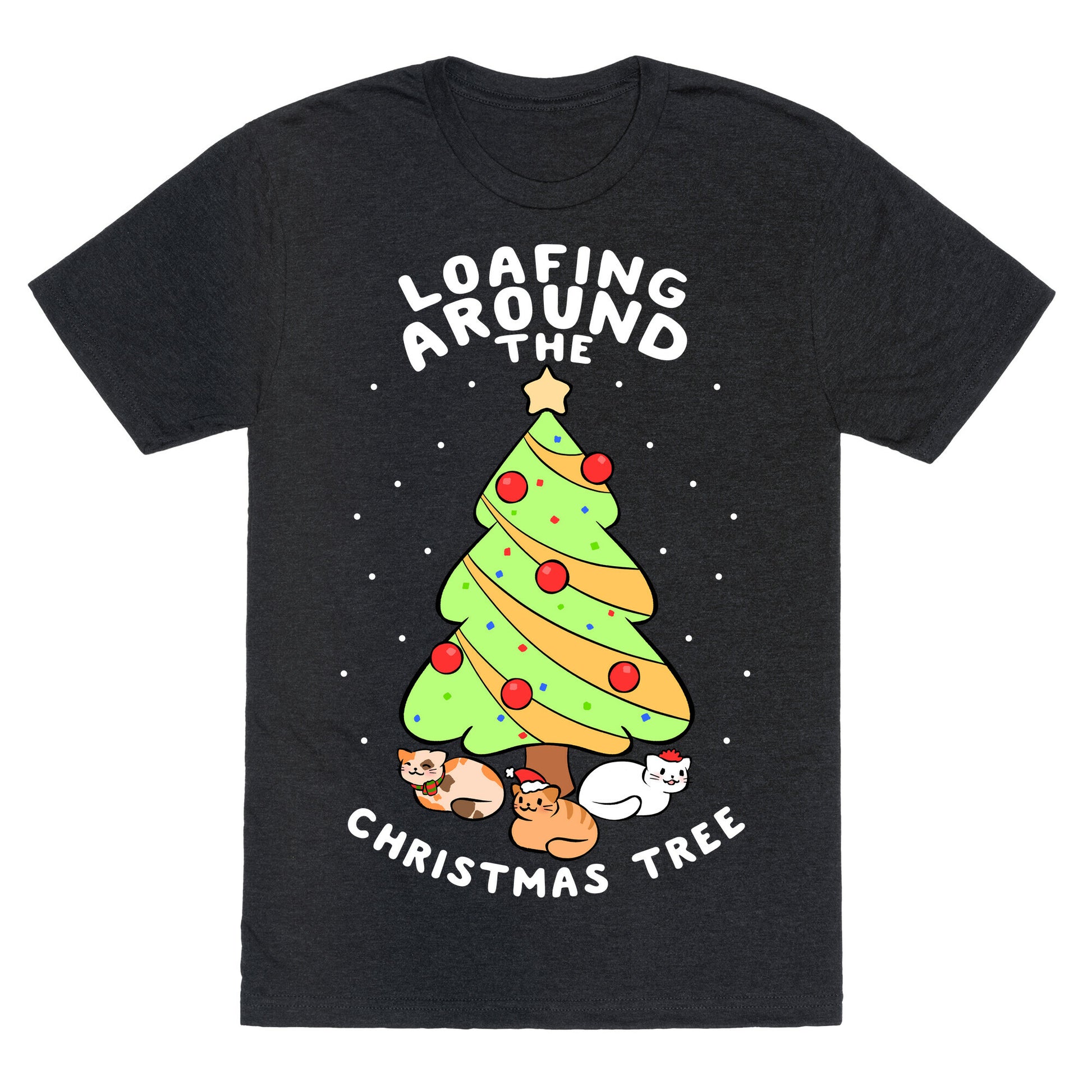 Loafing Around The Christmas Tree Unisex Triblend Tee