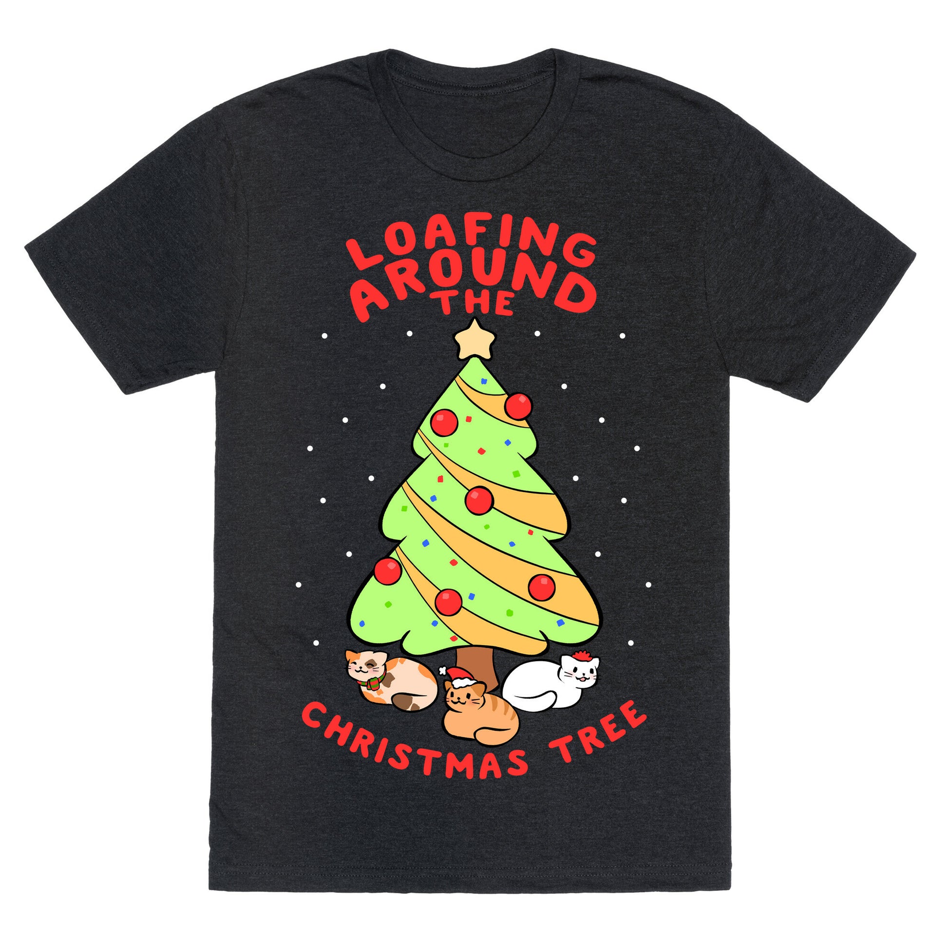Loafing Around The Christmas Tree Unisex Triblend Tee