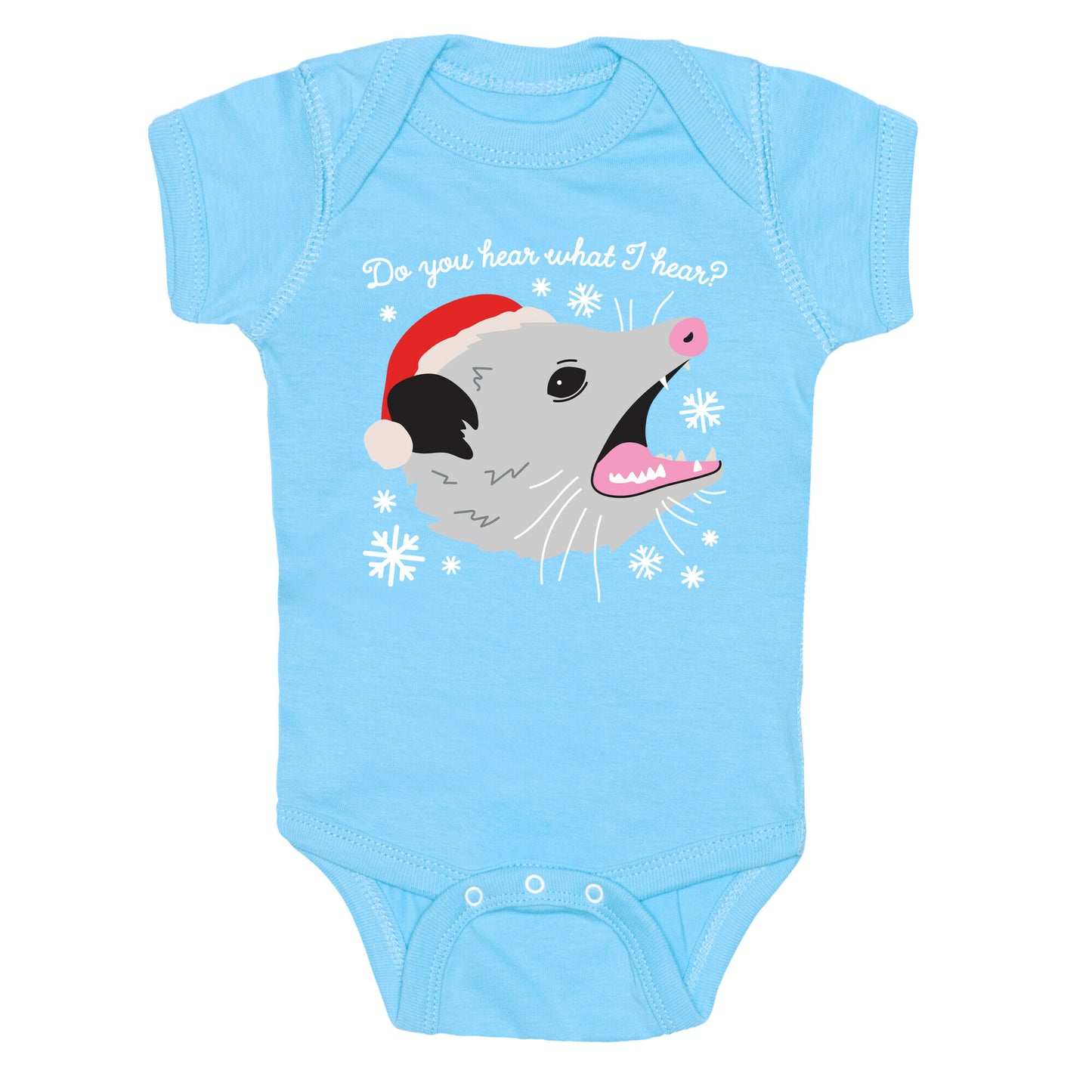 Do You Hear What I Hear? Screaming Opossum Baby One Piece