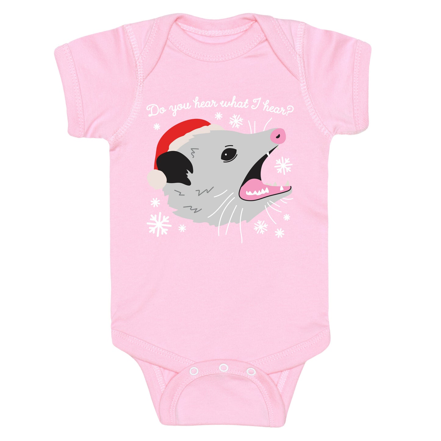 Do You Hear What I Hear? Screaming Opossum Baby One Piece