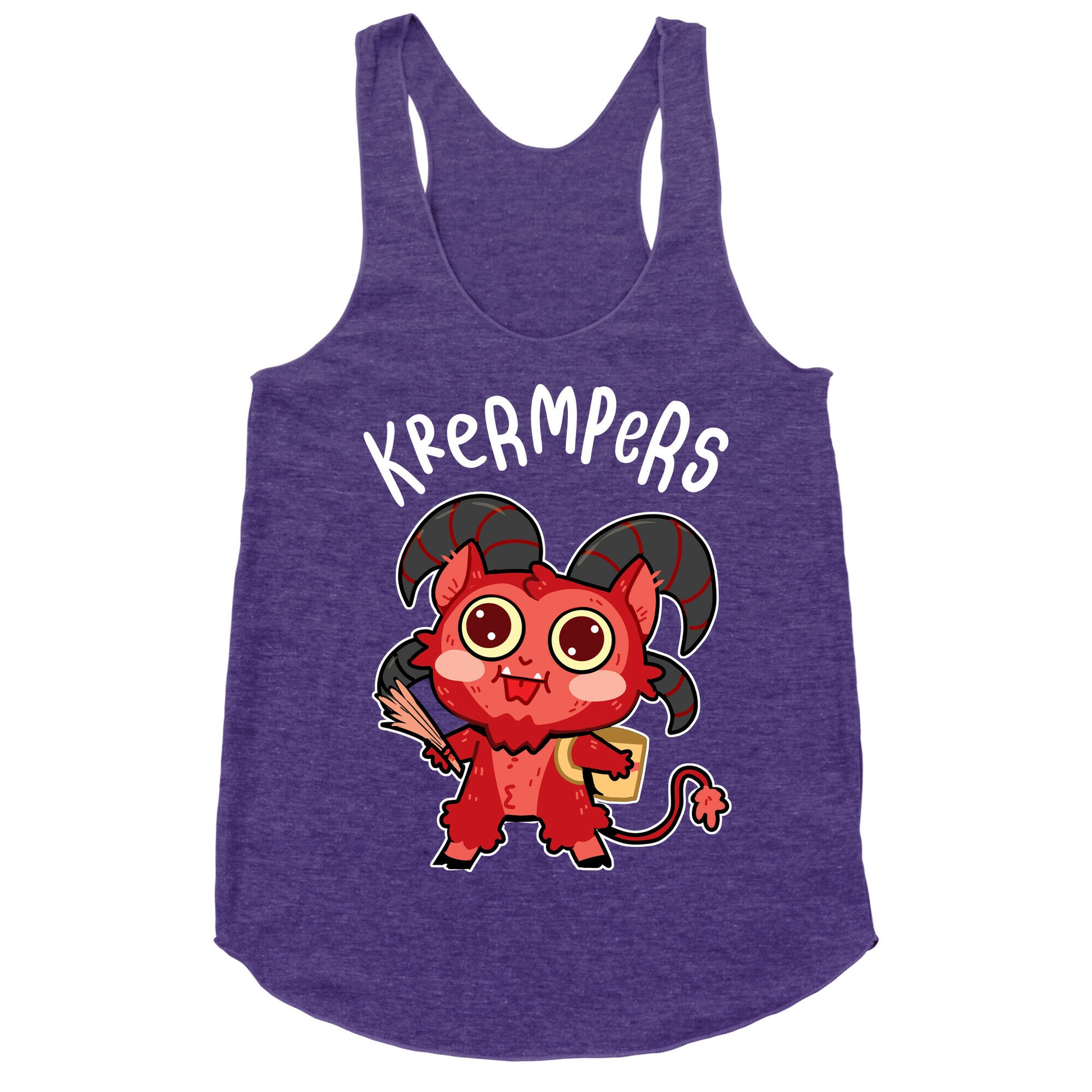Krermpers Derpy Krampus Racerback Tank