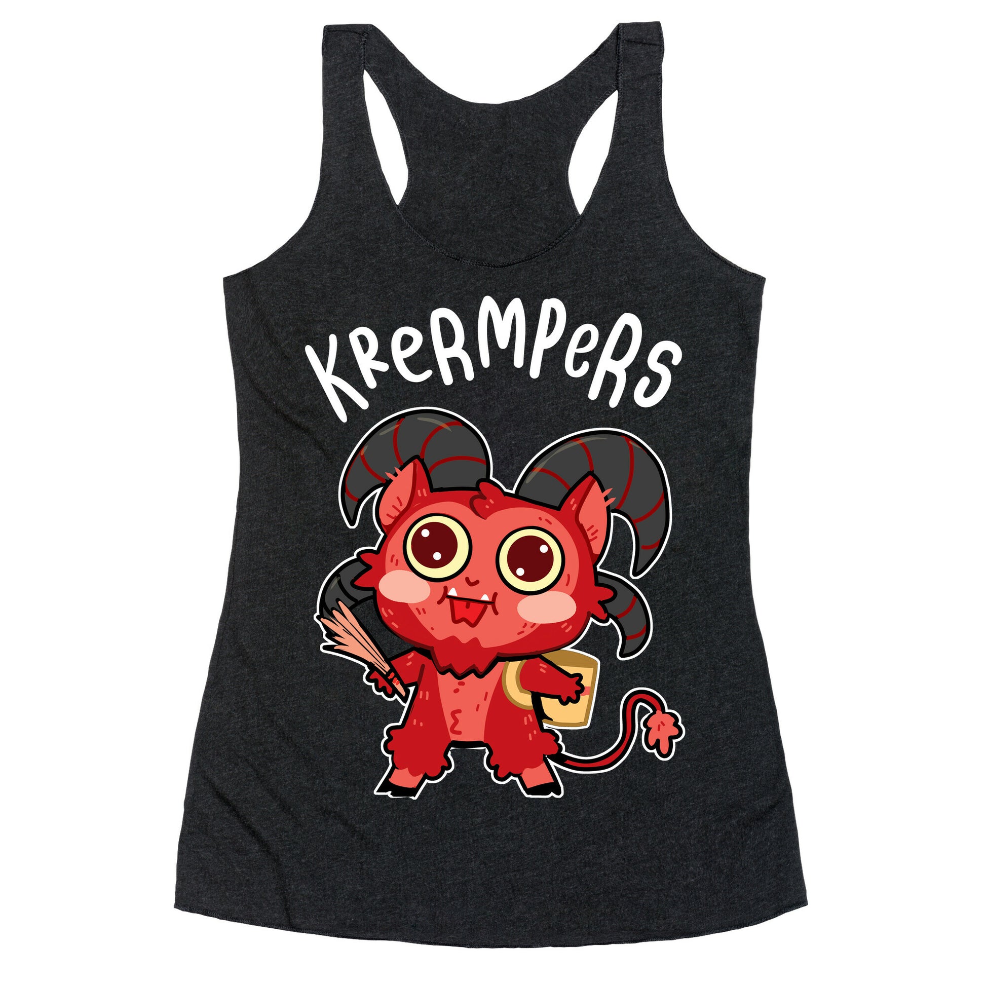 Krermpers Derpy Krampus Racerback Tank