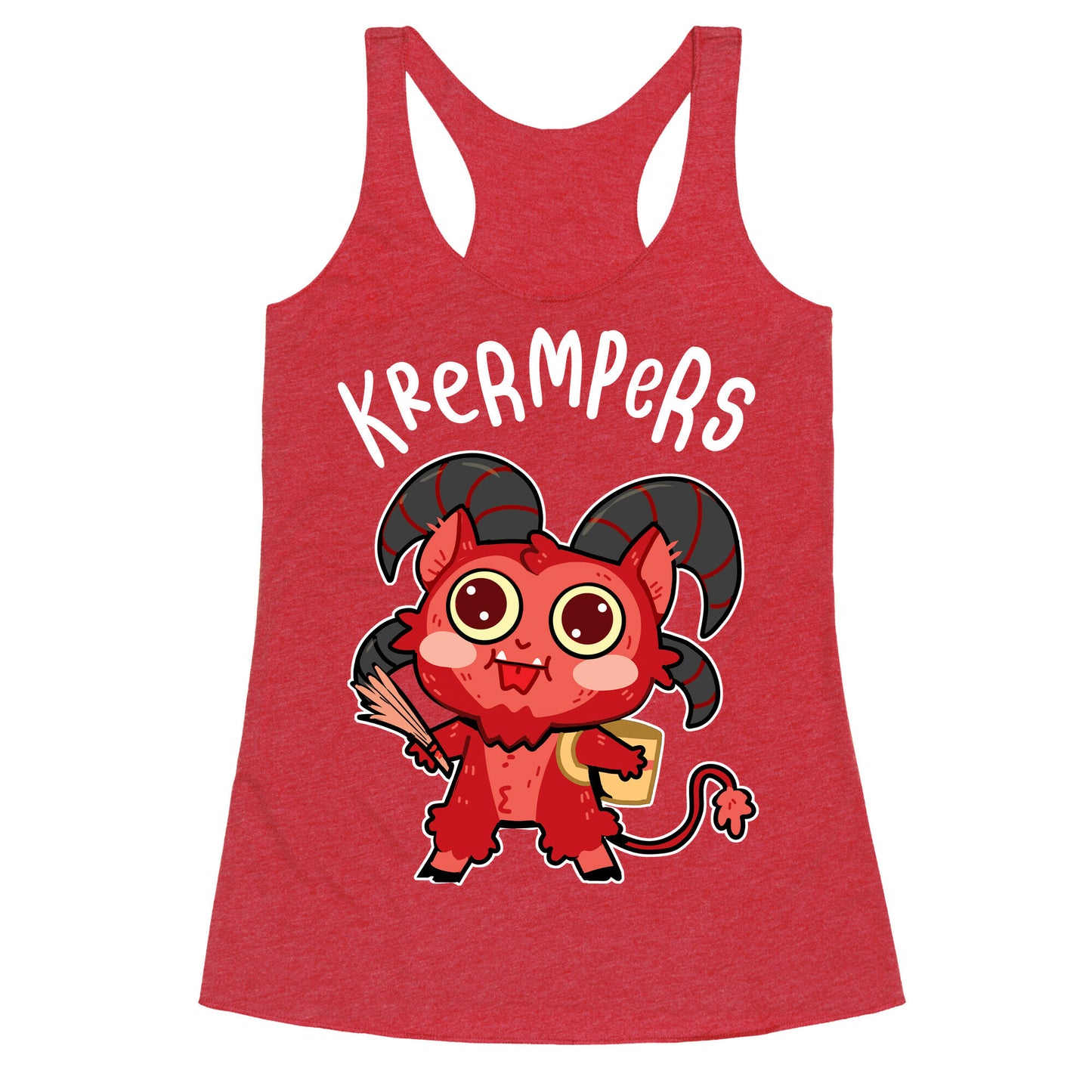 Krermpers Derpy Krampus Racerback Tank