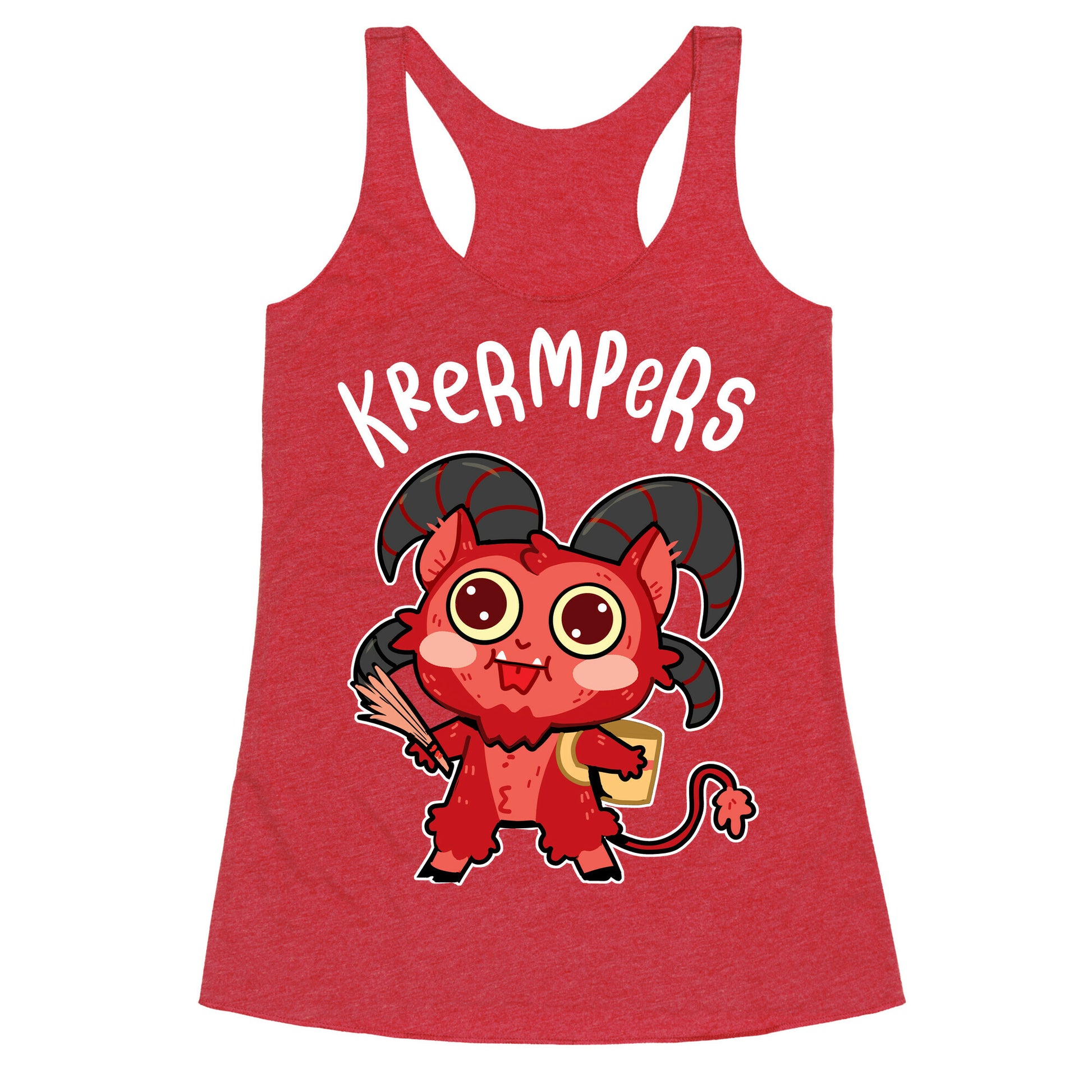 Krermpers Derpy Krampus Racerback Tank