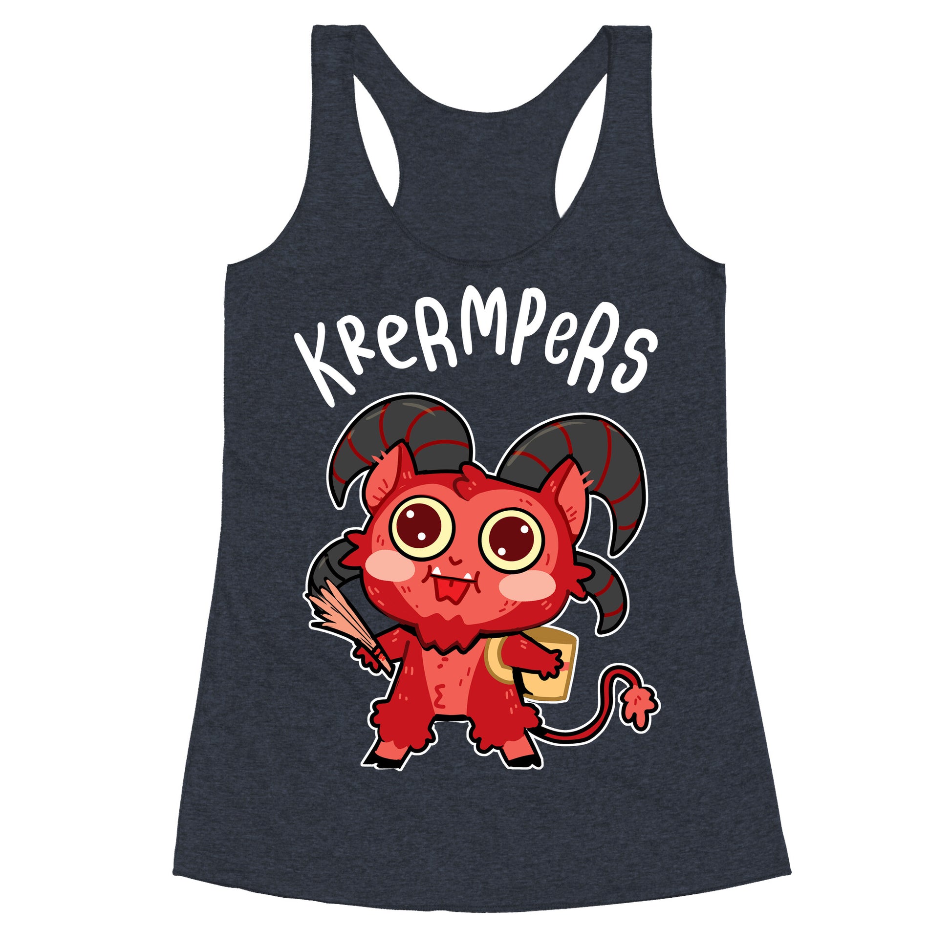 Krermpers Derpy Krampus Racerback Tank