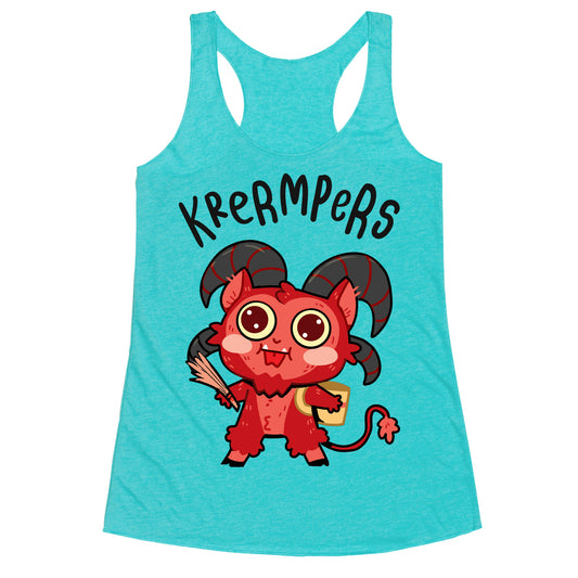 Krermpers Derpy Krampus Racerback Tank