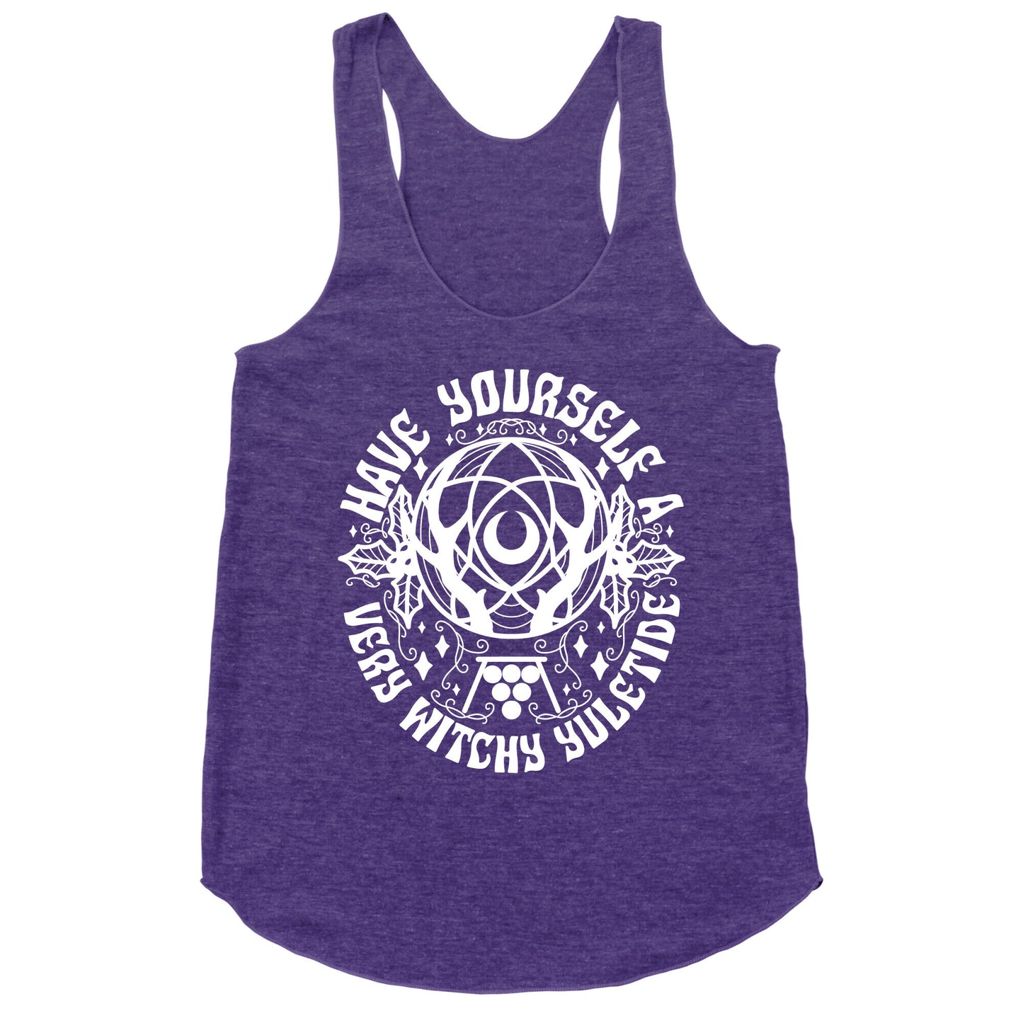 Have Yourself A Very Witchy Yuletide Racerback Tank