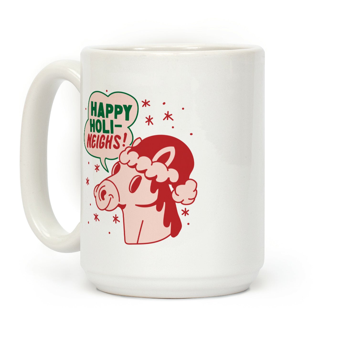 Happy Holi-Neighs Holiday Horse Coffee Mug