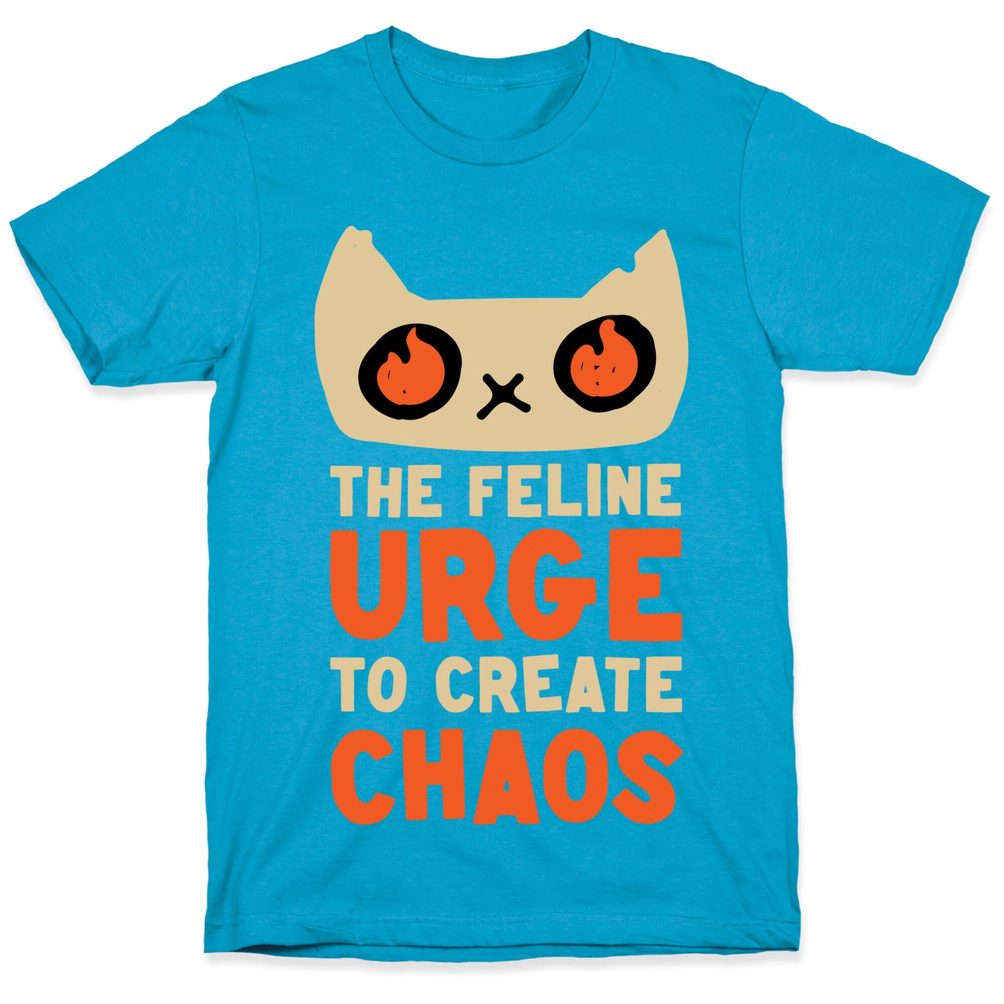 The Feline Urge To Create Chaos Unisex Triblend Tee
