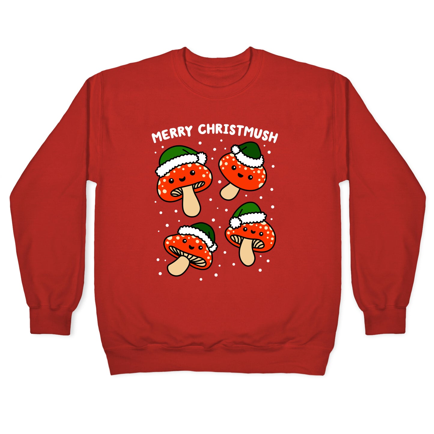 Merry Christmush Mushrooms Crewneck Sweatshirt