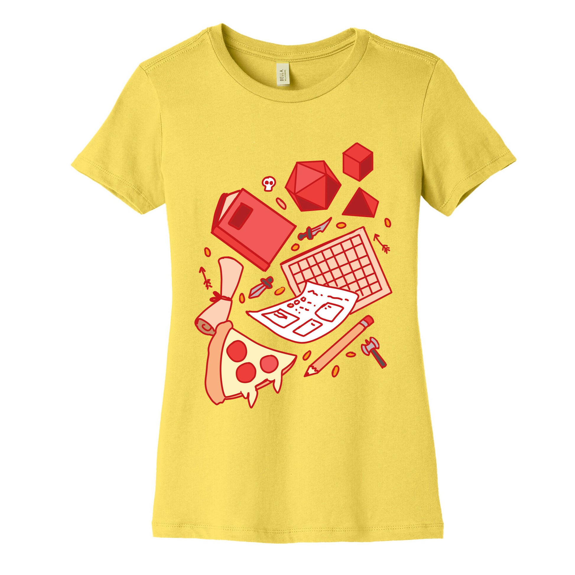 Tabletop RPG pattern Women's Cotton Tee