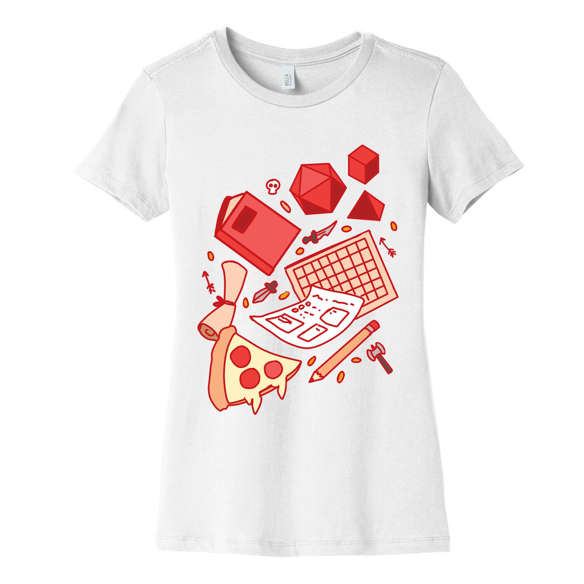 Tabletop RPG pattern Women's Cotton Tee