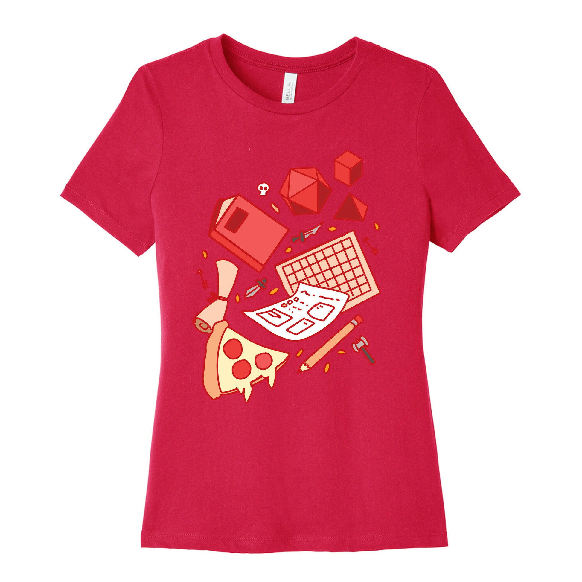 Tabletop RPG pattern Women's Cotton Tee