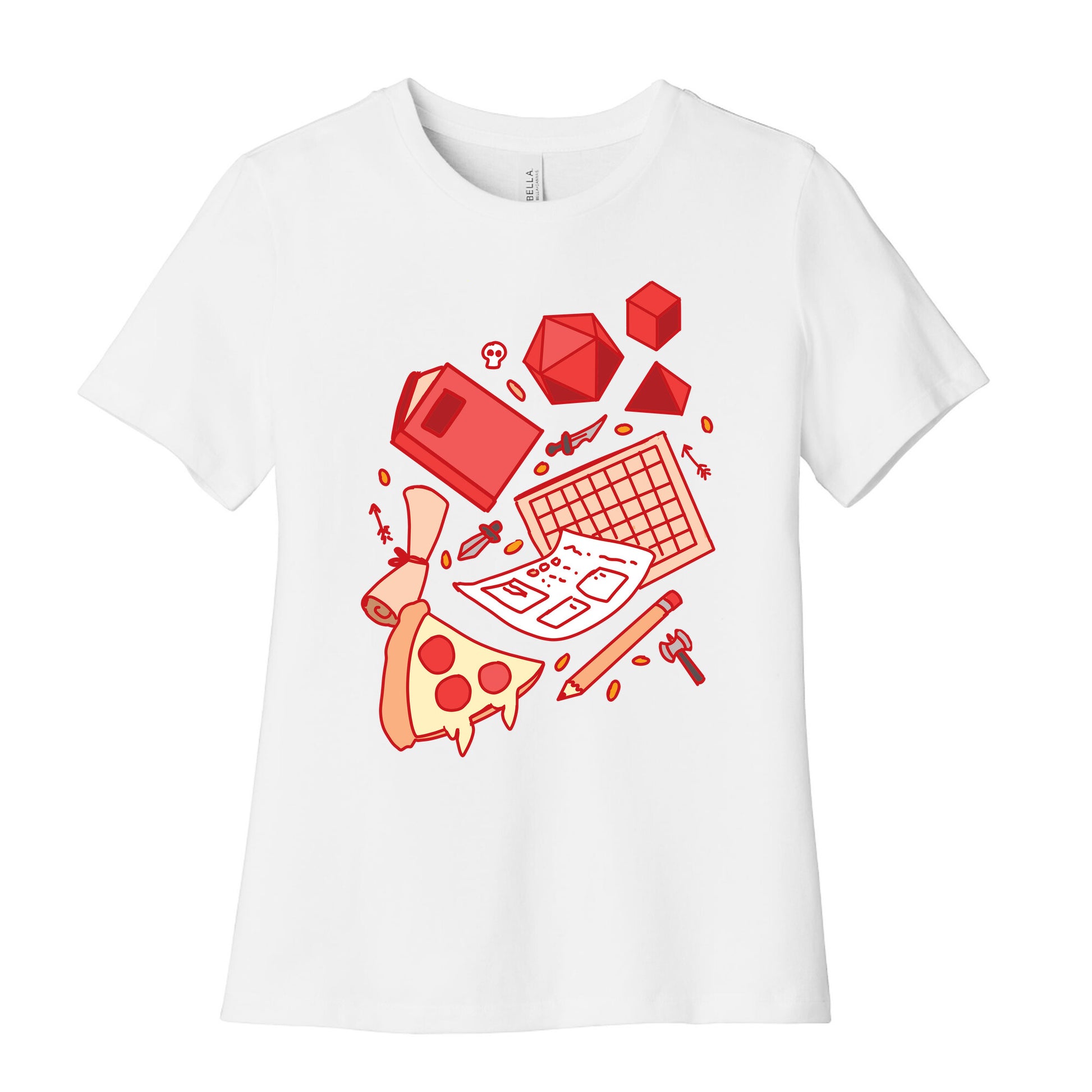 Tabletop RPG pattern Women's Cotton Tee