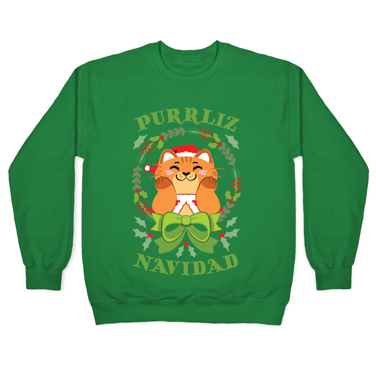 Purrliz Navidad Crewneck Sweatshirt