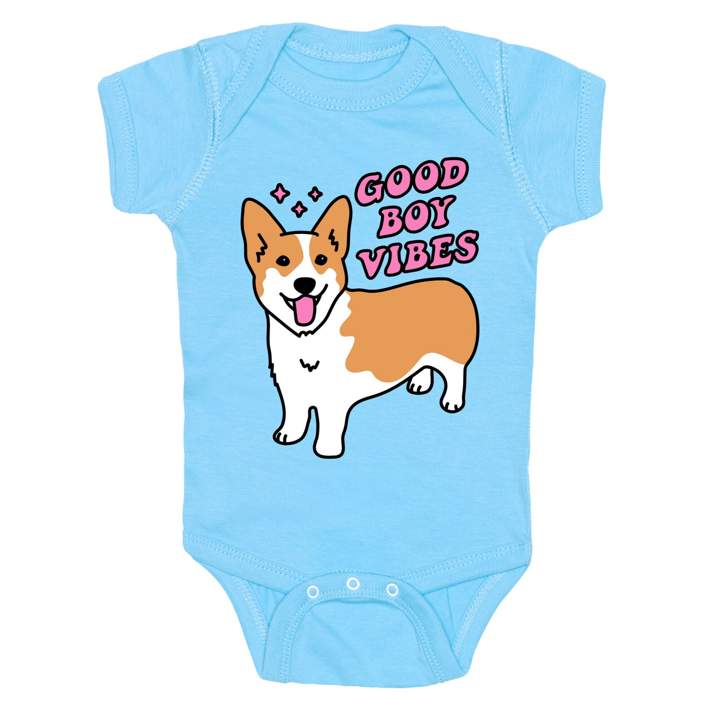 Good Boy Vibes Corgi Baby One Piece
