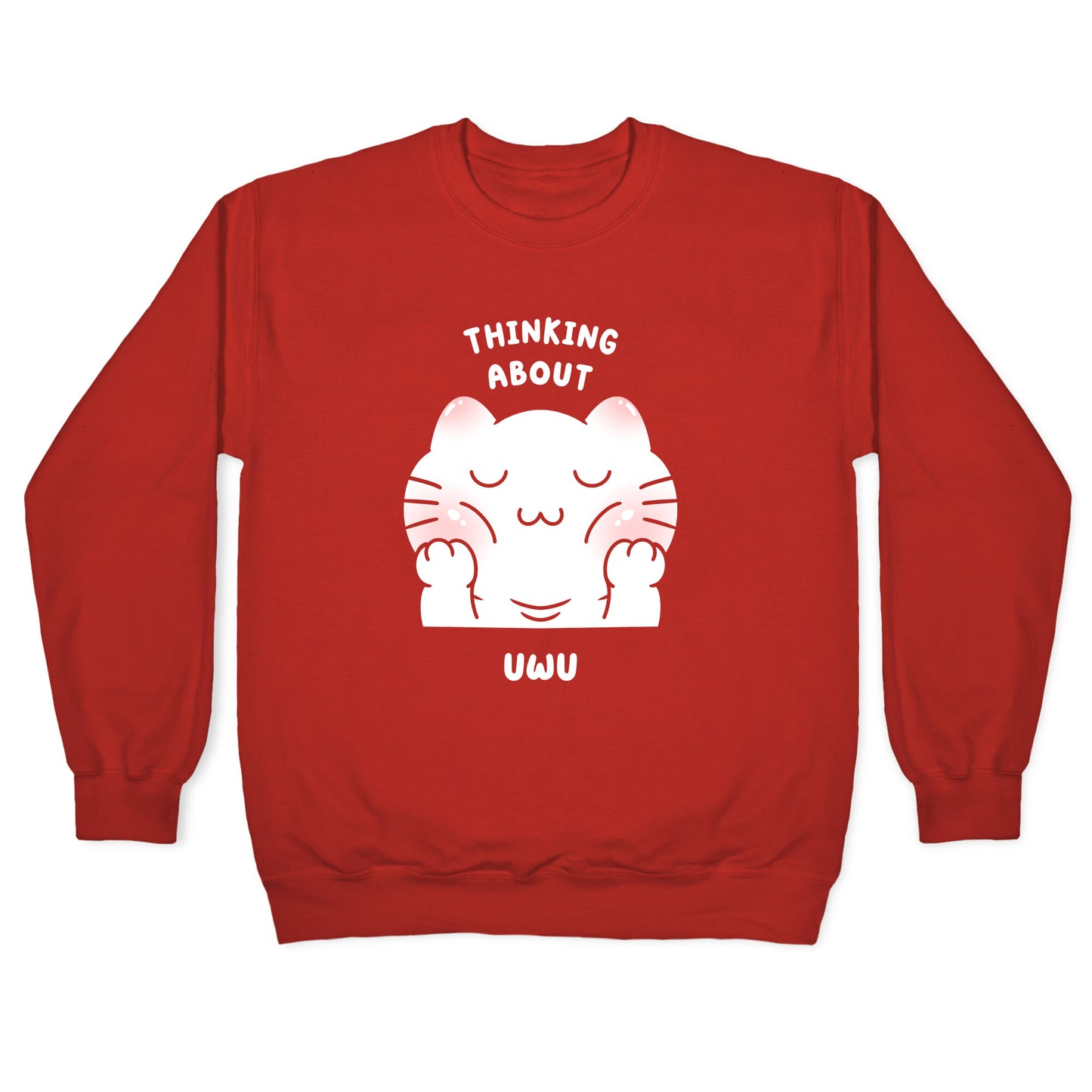 Thinking About Uwu Crewneck Sweatshirt