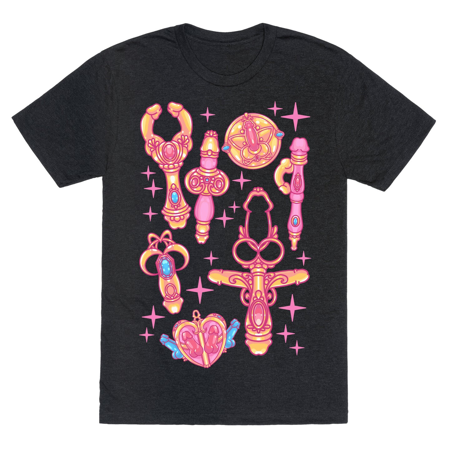 Magical Girl Peens Pattern Unisex Triblend Tee