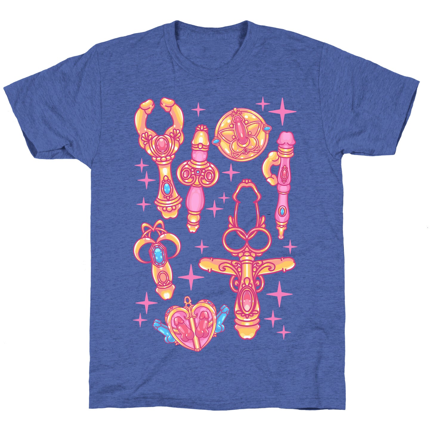 Magical Girl Peens Pattern Unisex Triblend Tee