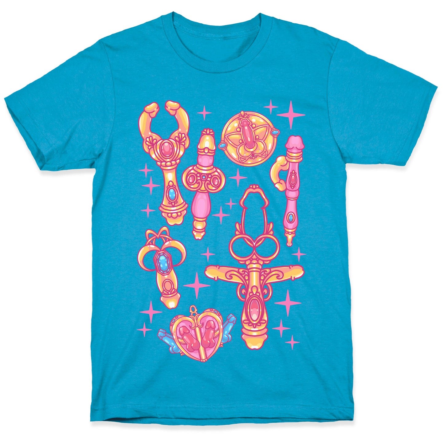 Magical Girl Peens Pattern Unisex Triblend Tee