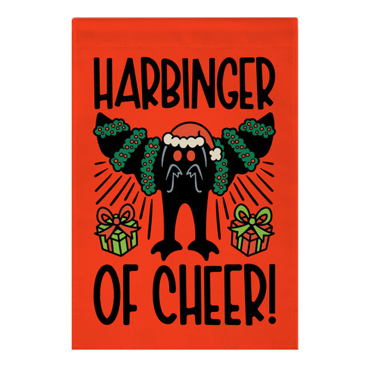 Harbinger of Cheer Mothman Parody Garden Flag