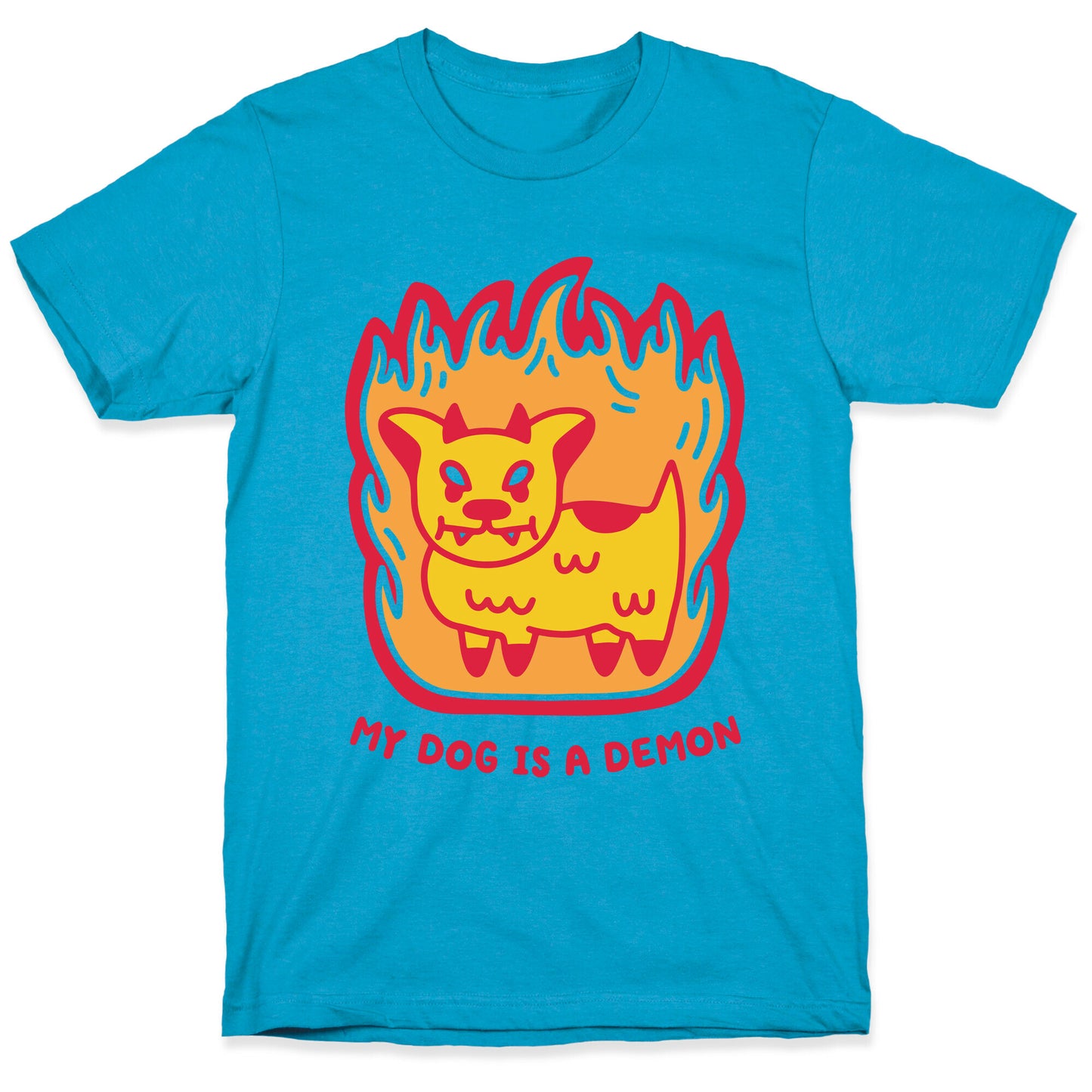 My Dog is a Demon Unisex Triblend Tee