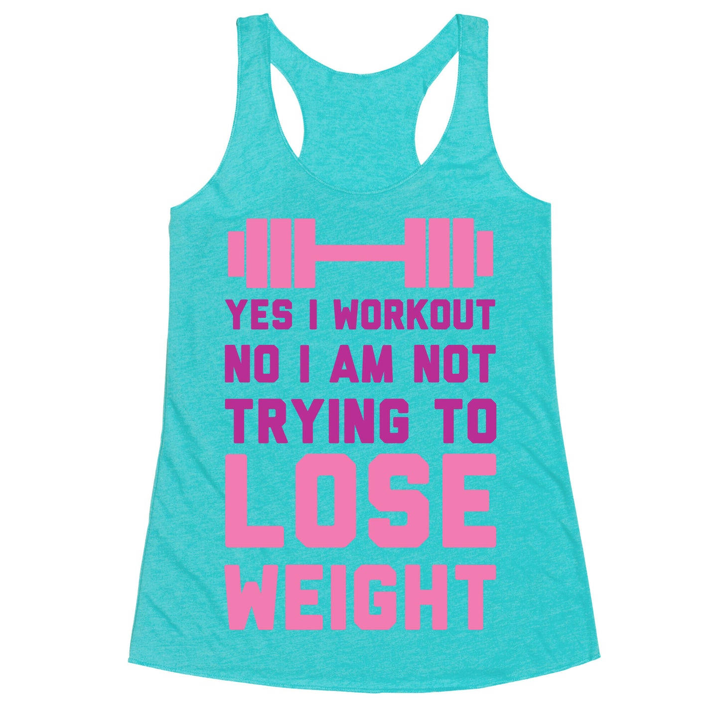 Yes I Workout Racerback Tank